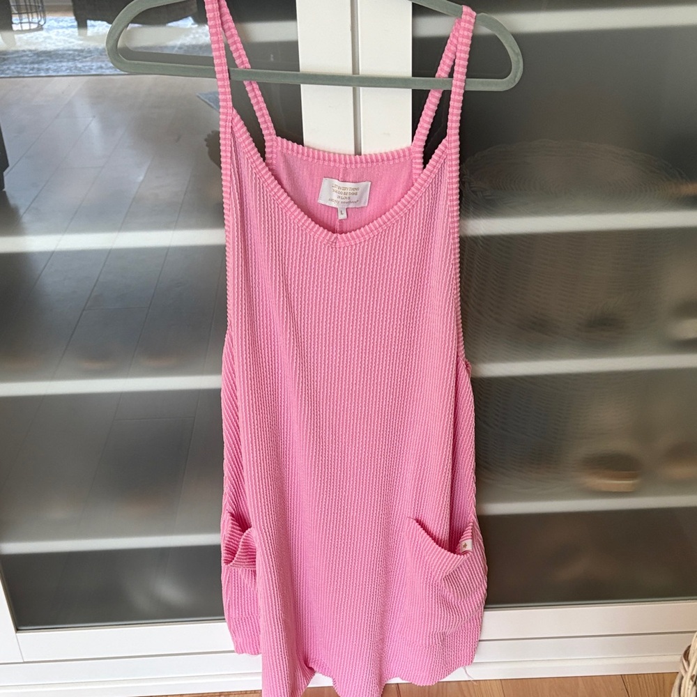 Simply Southern Pink Waffle Knit Romper
